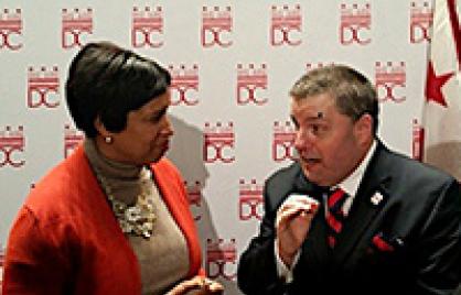 Gerry speaks with Mayor Bowser